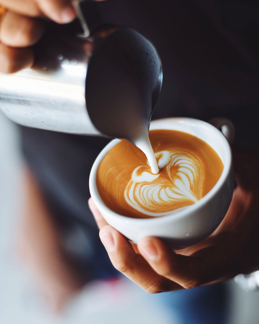 Espresso on the counter at Oltian